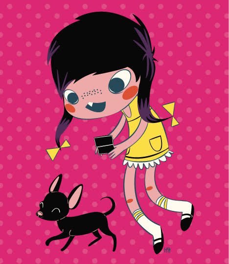 Girl and Chihuahua