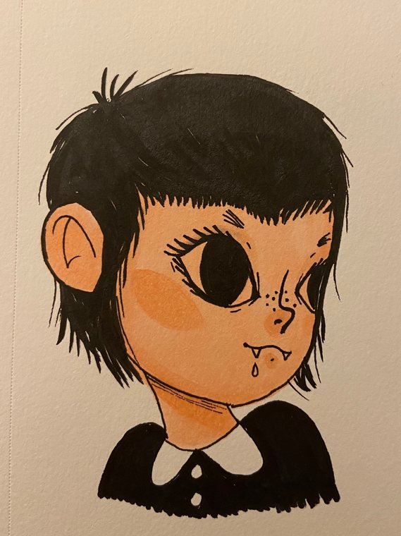 Copic marker character study 6 by Helena Garcia