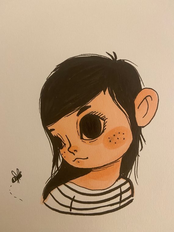 Copic marker character study 11 by Helena Garcia